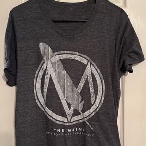 The Maine Band Logo Lost Boys Are Everywhere Feather Dark Gray Shirt Unisex